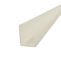 Einfassprofil für Gipskarton 12,5mm PVC weiß 2,50m