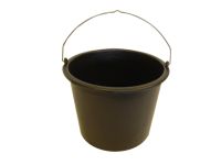Baueimer PE schwarz Profi-Line 12 l