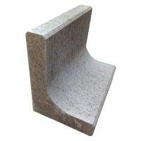 Beton L-Stein 40/50/30/8 cm grau, 60 kg DIN EN 13198, ohne statischen Nachweis