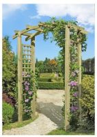 Eingangspergola mit Bogen 160x62x220cm L574