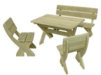 Sitzgruppe Toscana / 66054 (1 Tisch/ 1 Bank/ 2 Stühle) L933