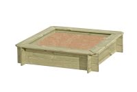 Sandkasten 4-eck 120x120x25cm L1005