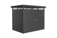 Biohort Gerätehaus Highline H2 mit Einzeltür dunkelgrau-mettalic M898