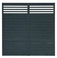 Zaunserie Föhr Grundelement, anthrazit 180 x 180 cm L1195
