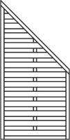 Dichtzaun Schrägelement 90x180/90cm L515