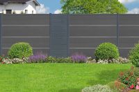 EASY-FENCE WPC Steckprofil 180x180cm 4er Set in verschiedenen Farben