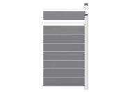 EASY-FENCE grau WPC Steckprofil 180x180cm 4er Set L1453 