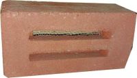 Entlüftungssteine ES002 rot 5,20x11,50x4cm mit PVC Sieb