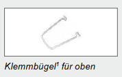 ELMCO Ripp KB 4/2 87mm Klemmbügel oben für NF