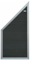 Zaun WPC Forte Alu-Rahmen Schrägelement anthrazit 90x180/93cm L371