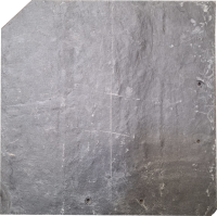 Naturschiefer Dachplatte 30 x 30 cm ** gestutze Ecke **