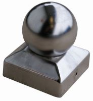 Pfostenkappe Kugel für 7 x 7 cm Edelstahl L668