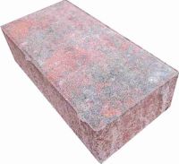 Beton Rechtecksteine 6 cm rot-schwarz