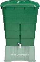 Regentonne eckig 200 L komplett mit Deckel und Hahn (ohne Unterstand)