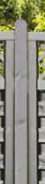 Pfosten Kopf gerundet gehobelt grau 9x9x190cm L1356