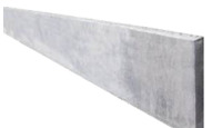 Beton-Sockelplatte hellgrau35 x 240 x 1840 mm L1360