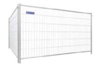 Bauzaun verzinkt Typ Light m. Haken & Ösen 3,50 x 2,00 m