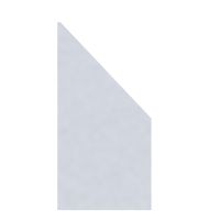 Brügmann Sichtschutzzaun System Glas Matt Anschluss rechts 90x180/90cm M335