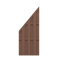Brügmann Zaunserie Jumbo WPC Abschlusselement braun 74x179/90cm L240