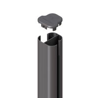 Brügmann System Eckpfosten zum einbetonieren anthrazit 7,2x7,2x298cm M308