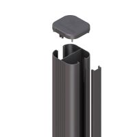 Brügmann System Pfosten zum einbetonieren anthrazit 7,3x6,6x298cm M306