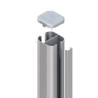 Brügmann System Pfosten zum einbetonieren silber 7,3x6,6x298cm M305