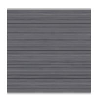 Brügmmann System WPC Platinum XL grau Leisten silber 178x183cm L1309