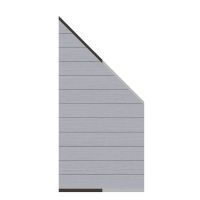 Brügmmann System WPC Classic Grau anthrazit/silber 89x183/93cm L1302
