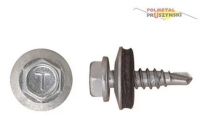 Überlappungsschrauben/Kantteile 4,8x20mm Rotbraun  RAL8012    250 Stk/Pg