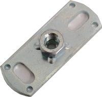 Grundplatte für Wandbefestigung mit Gewindemuffe M10 (30x80)