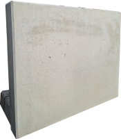 Winkelstützwand Typ 180/99/12-15cm grau FL 105 cm   Lastfall 1
