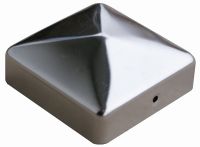 Pfostenkappe  Pyramide  für  7 x 7 cm  Aluminium