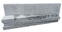 Granit Rasenkante, grau, -Top Stones- ca. 6/20/100 cm gesägt geflammt gefast